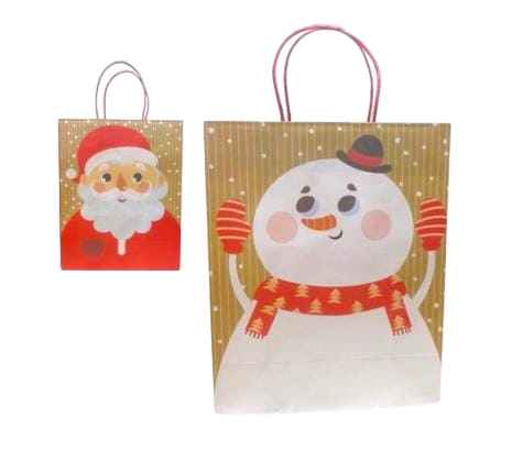 SACOLA NATAL 26CM X 12 5CM X 32CM